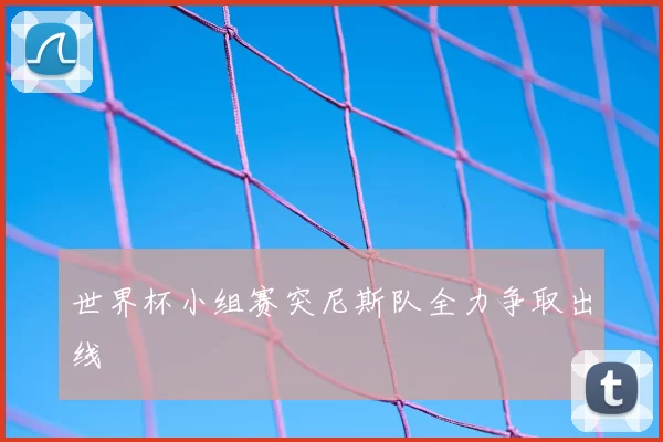 世界杯小组赛突尼斯队全力争取出线